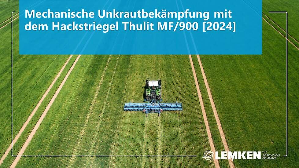 Mechanische Unkrautbekämpfung mit dem Hackstriegel Thulit MF/900 [2024]