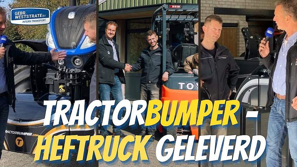 Toyota heftruck geleverd bij Tractorbumper.com in Alphen