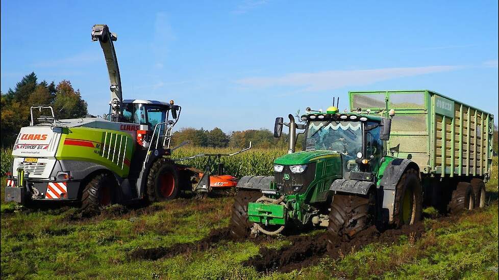 Mais 2024 | Modderen | Groot transport | Verhoef Nijkerk | Claas | Fendt | New Holland | John Deere