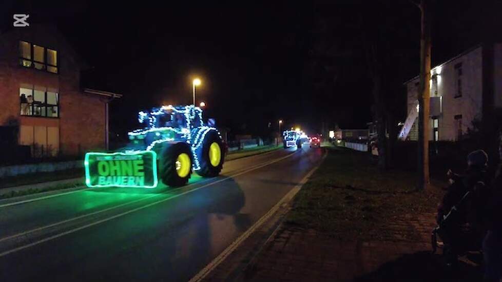 Lichtjes route in Kleve, Duitsland