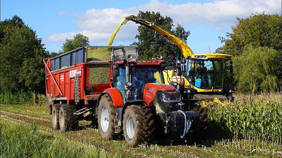 Mais 2024 | New Holland FR9050 | Case IH Puma 200 | H.Korenberg Oosterwolde | Maishakselen | Dezeure