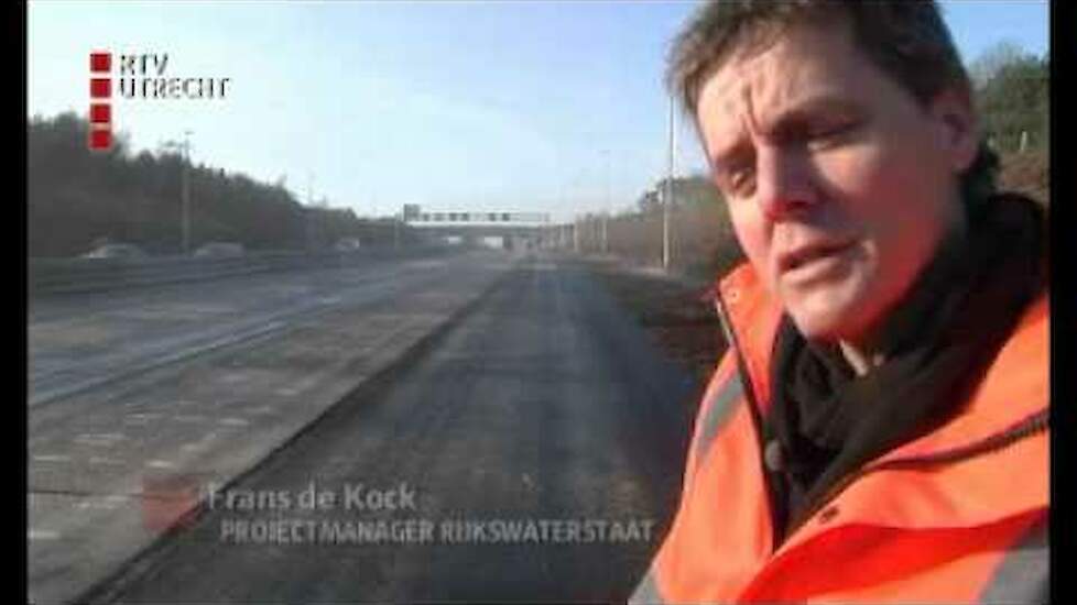 Rijkswaterstaat begonnen met verbrijzelen A28