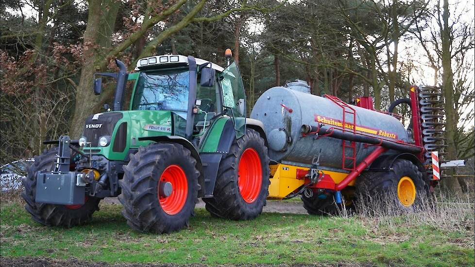 2024 | Fendt 415 | Cab View | Zodebemesten | de Weerd Elspeet | Injection slurry | Gülle ausbringen