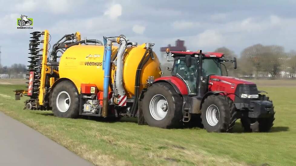 Veenhuis 14-kuubs tank en Case-IH Puma CVX 240