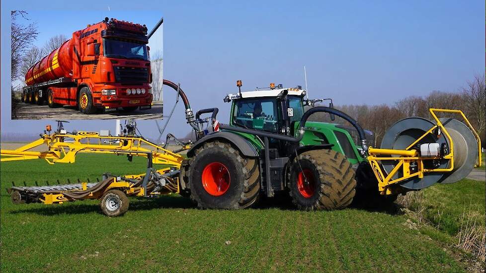 2025 | Fendt 824 | Scania | Sleepslang bemesten | Visch Doornspijk | Injection slurry by drag-hose